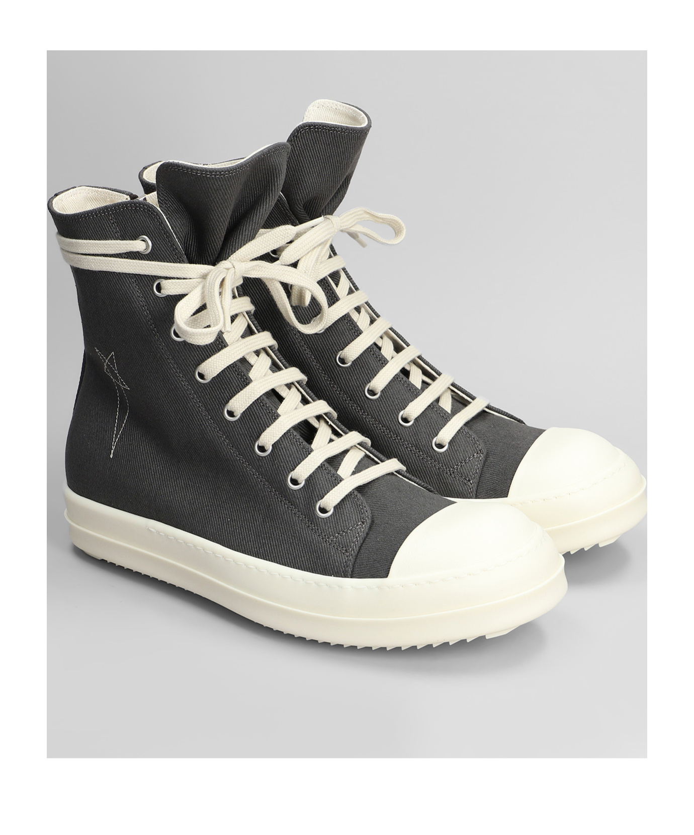 Shop Rick Owens Drkshdw Lace-up High-top Sneakers In Black