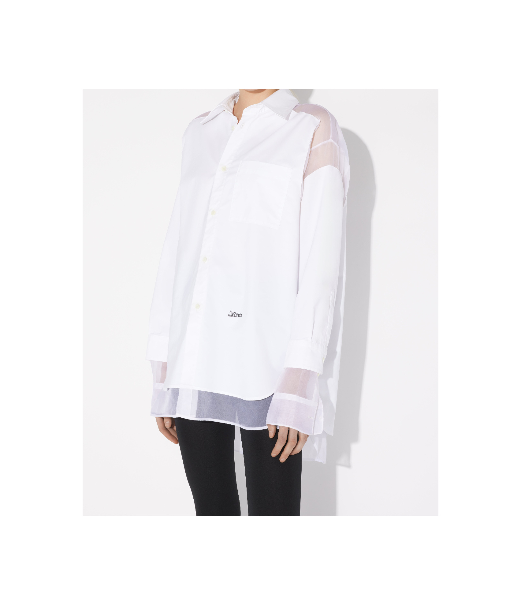 Jean Paul Gaultier Long-sleeved Shirt In White