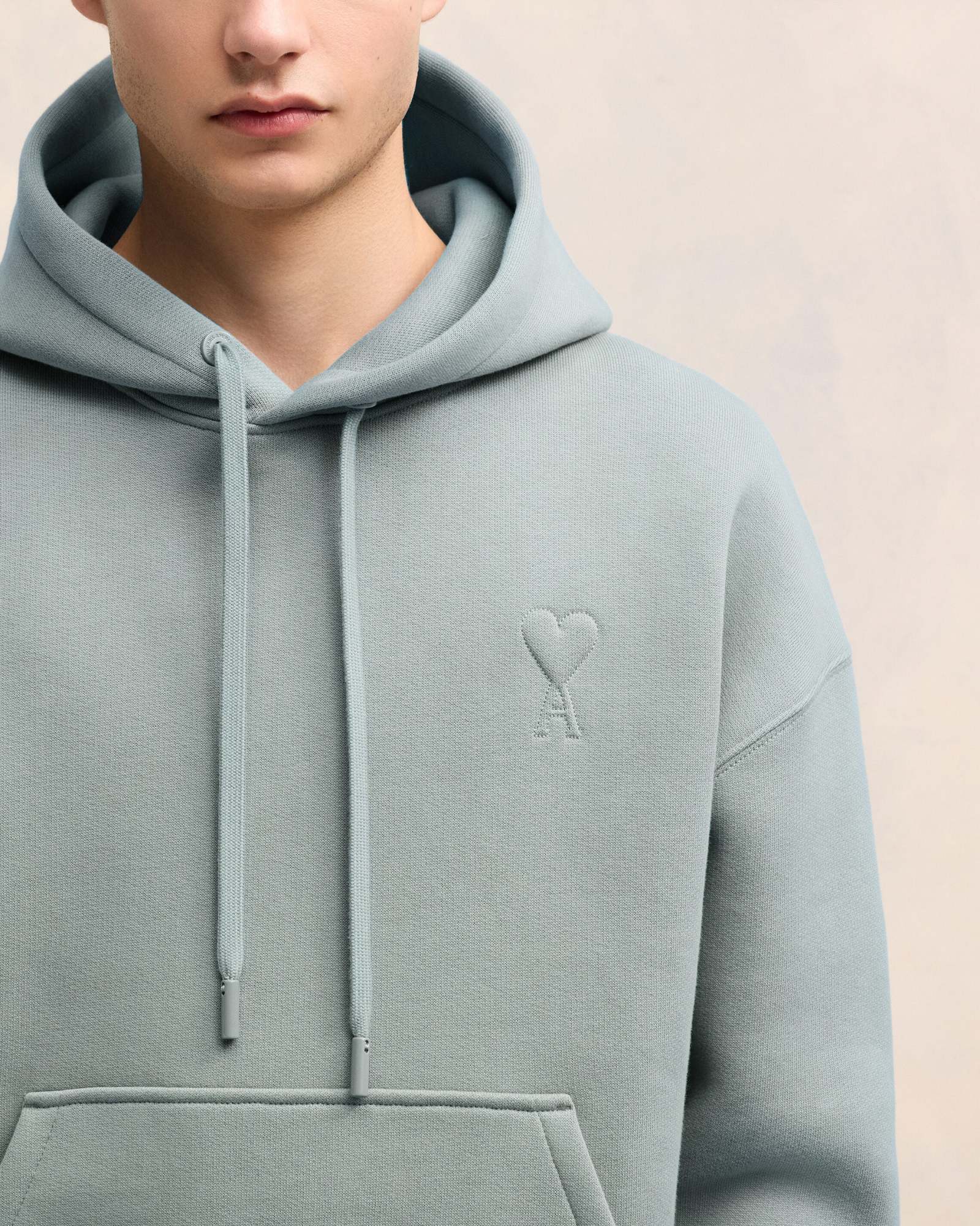 Ami Alexandre Mattiussi Long-sleeved Sweater In Gray