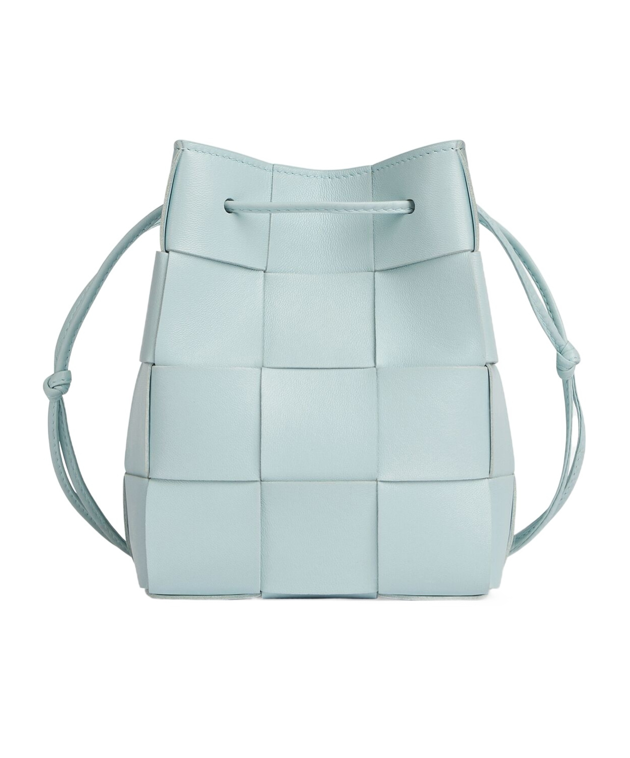 Bottega Veneta Small Cassette Leather Bucket Bag In Green