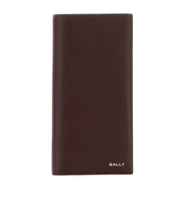 Bally Logo Printed Bi-fold Wallet In Brown