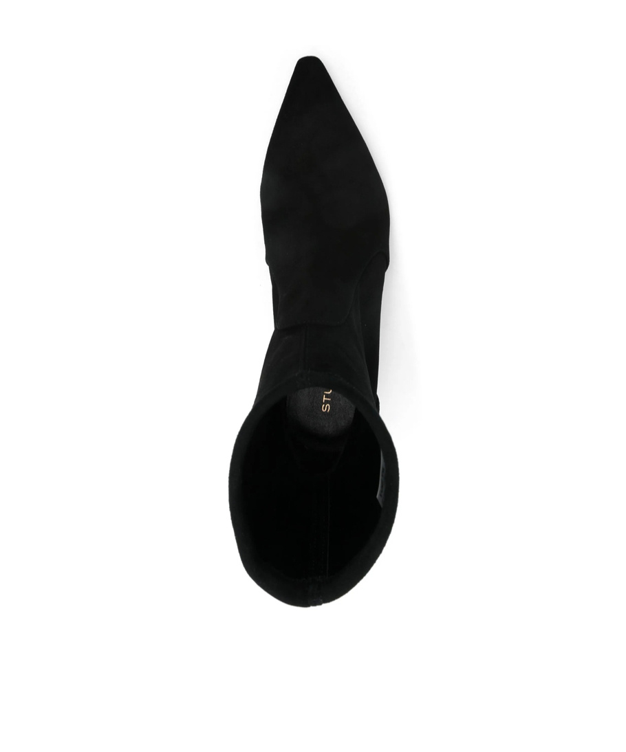 Stuart Weitzman Naomi Stretch Suede Ankle Booties