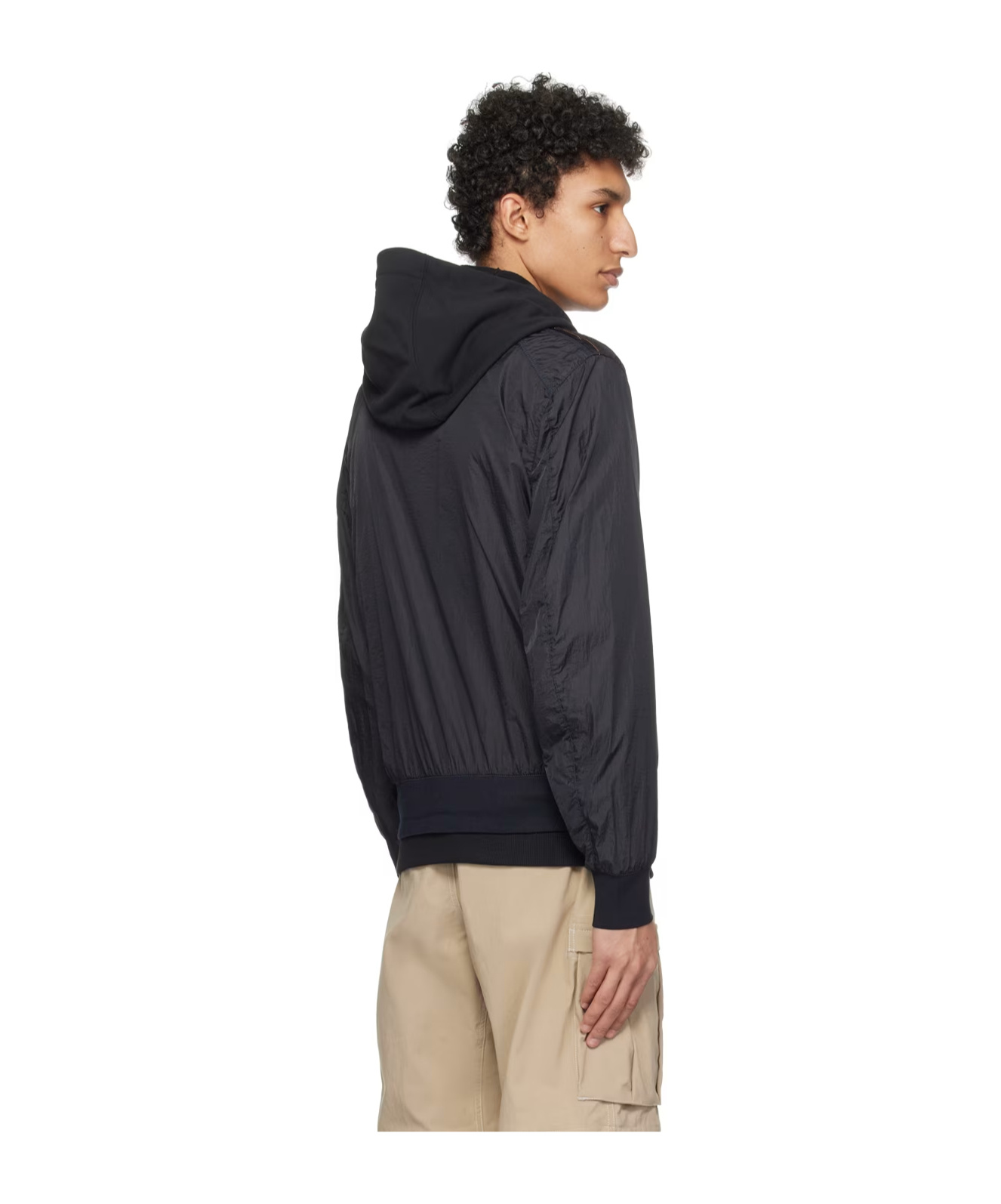 Parajumpers Zip Casual Jacket With Front In Black