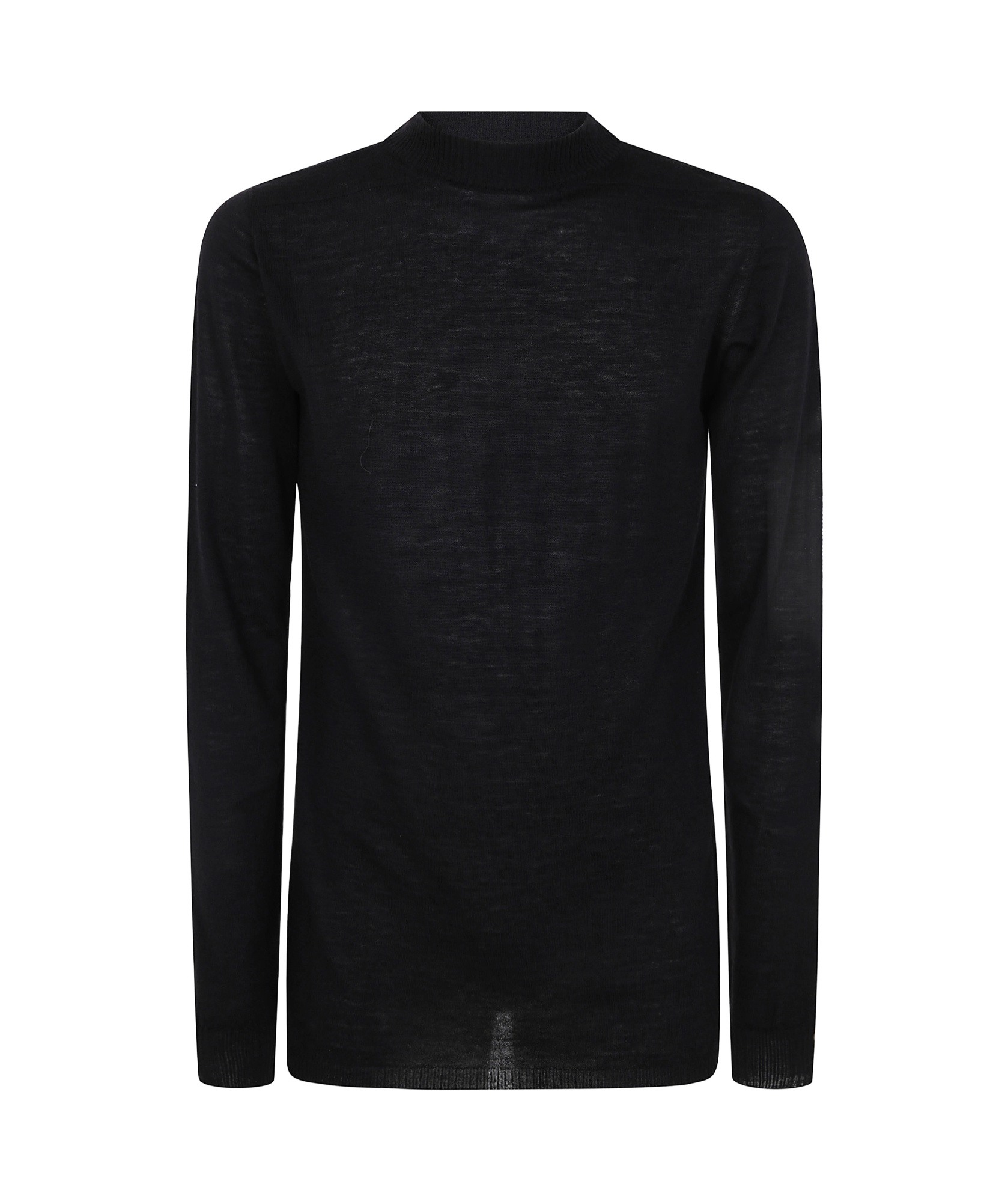 Rick Owens Men Level Turtle Neck Sweater In Black