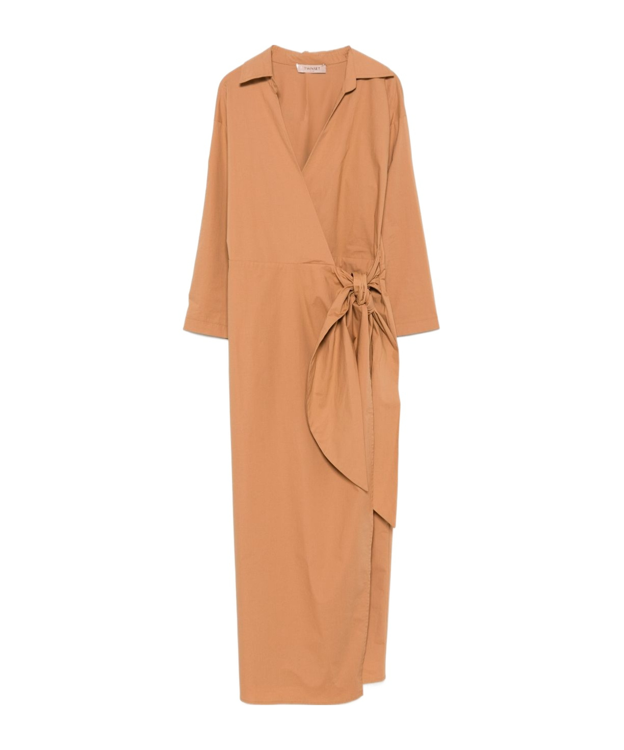Shop Twinset Poplin Midi Dress