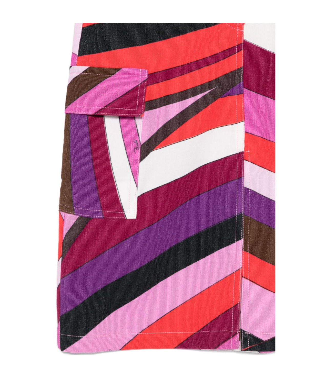 Pucci Geometric-pattern Pocket Skirt In Multi