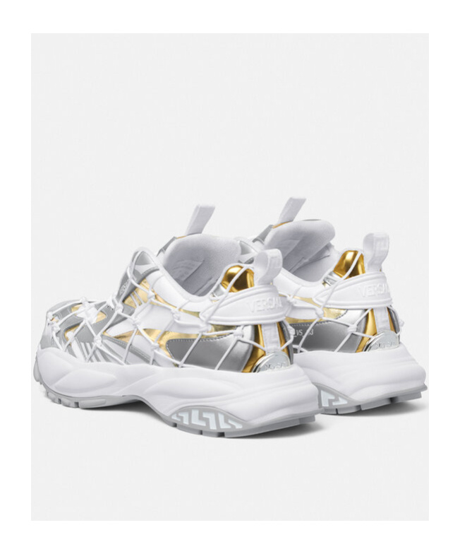 Versace Mercury M_vs_03 Metallic Sneakers In White