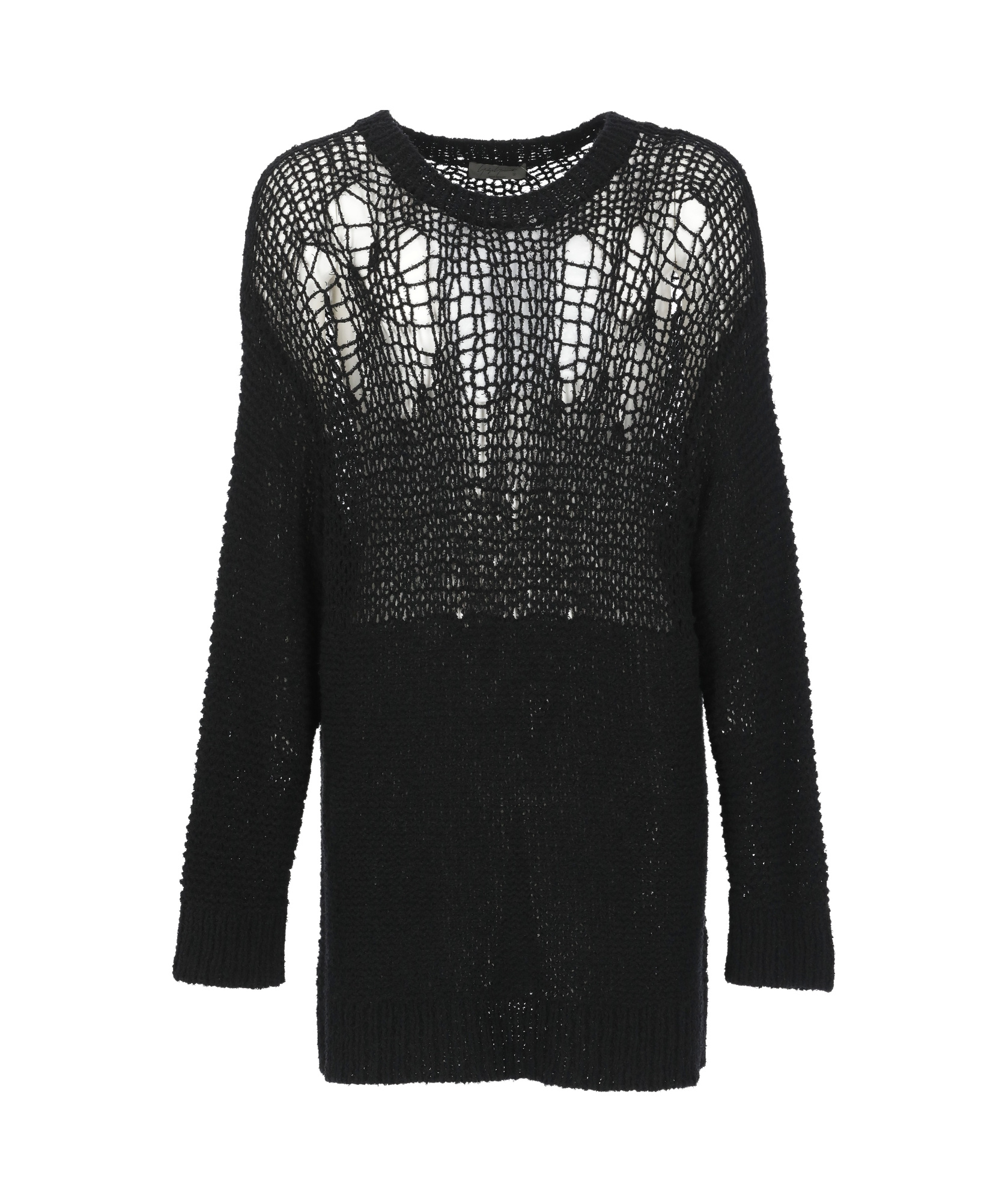 Yohji Yamamoto Long-sleeved Openwork Sweater