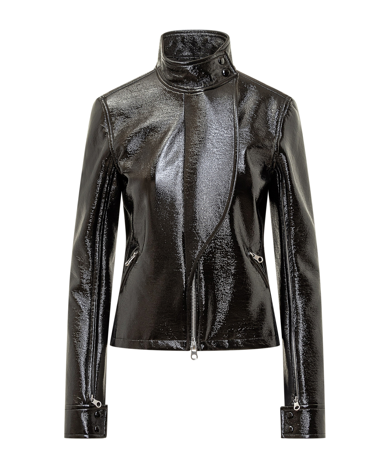 Courrèges Courreges 'motorcycle Vinyl' Jacket In Black