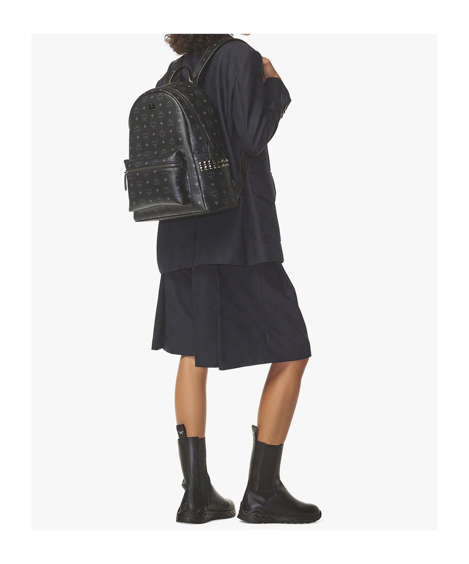 Mcm Stark Medium Backpack In Black