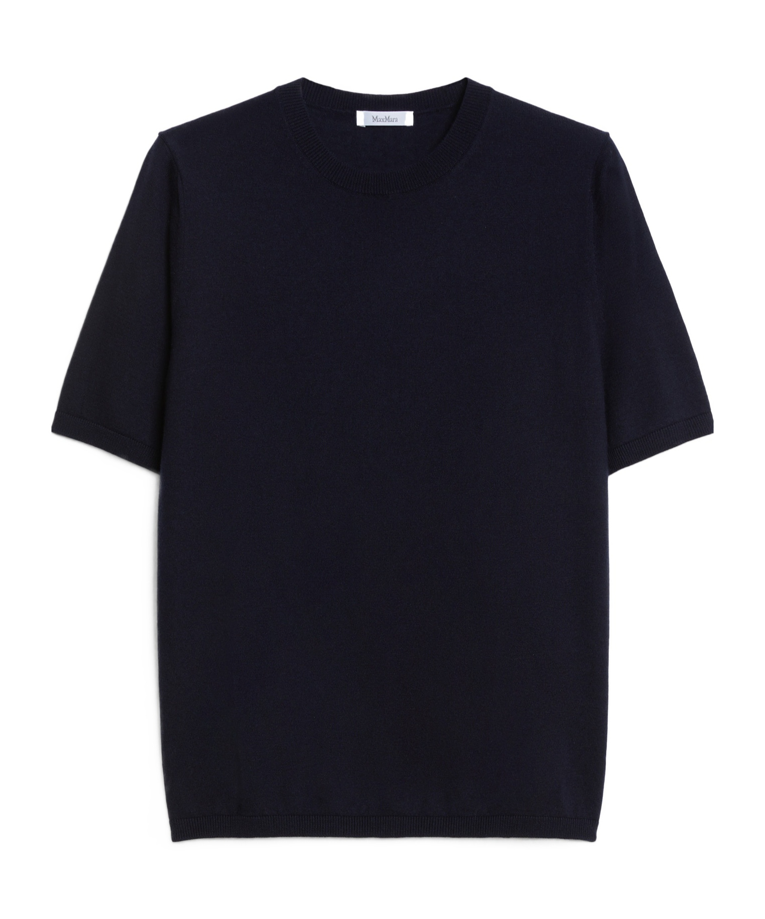 Max Mara Short-sleeved Sweater In Black