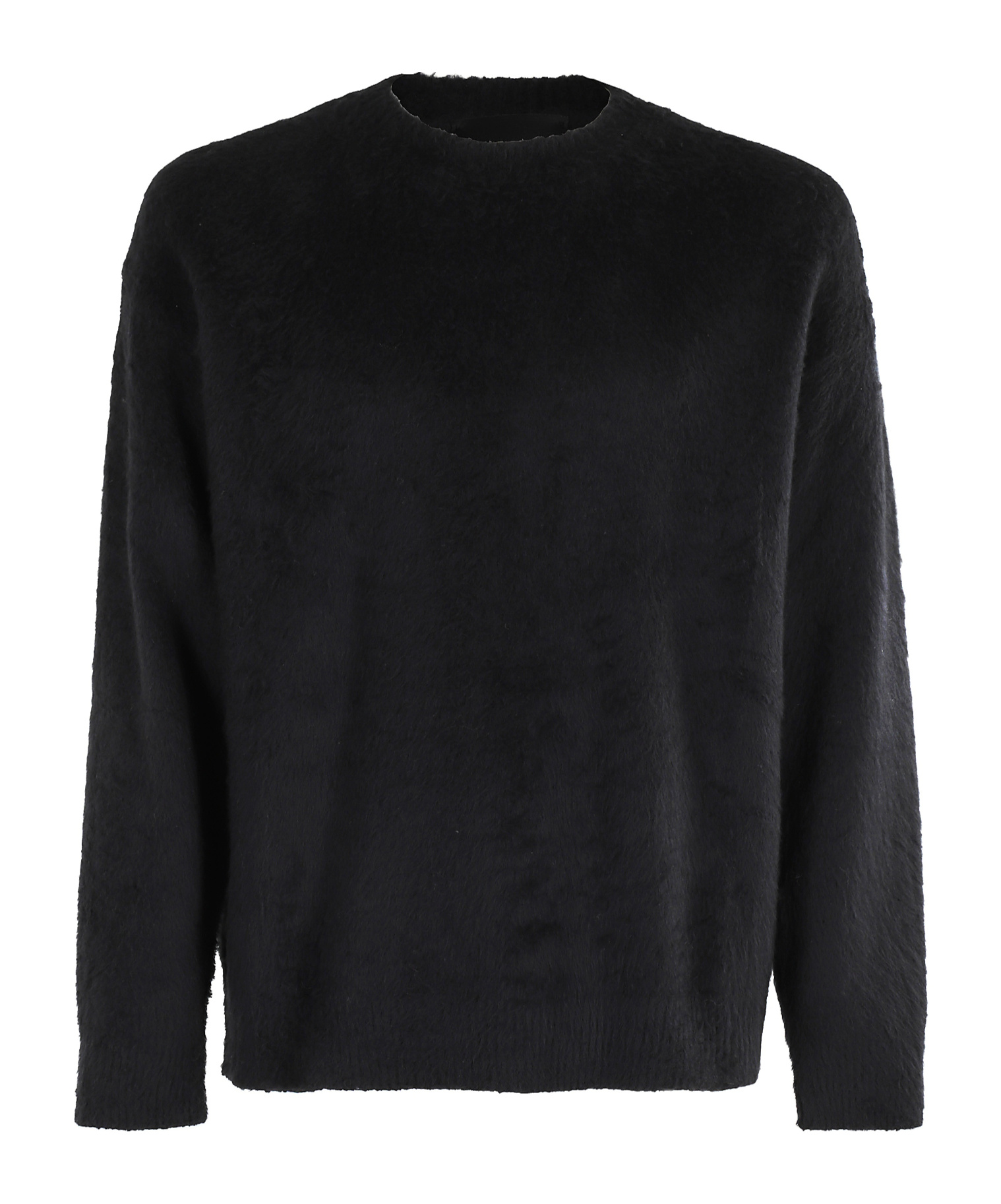 Roberto Collina Crew Neck Long Sleeve Sweater In Black