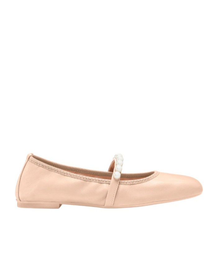 STUART WEITZMAN SQUARE-TOED BALLET SHOES