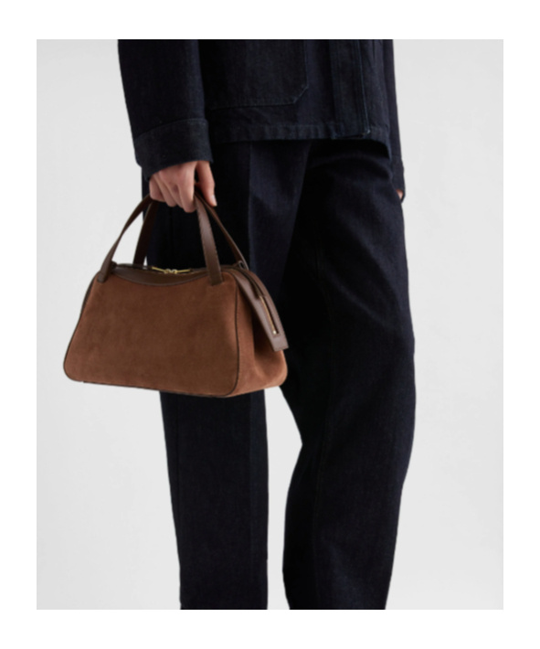 Jil Sander Small Dune Tote Bag In Brown