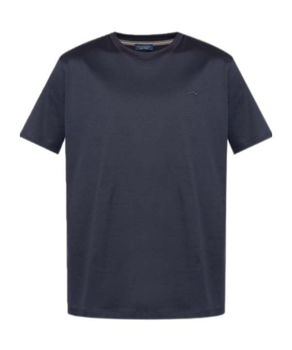 Paul & Shark Logo-embroidered Cotton T-shirt In Black