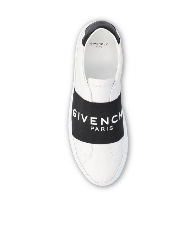 Givenchy Urban Street Sneakers In Leather With Elastic Band In White
