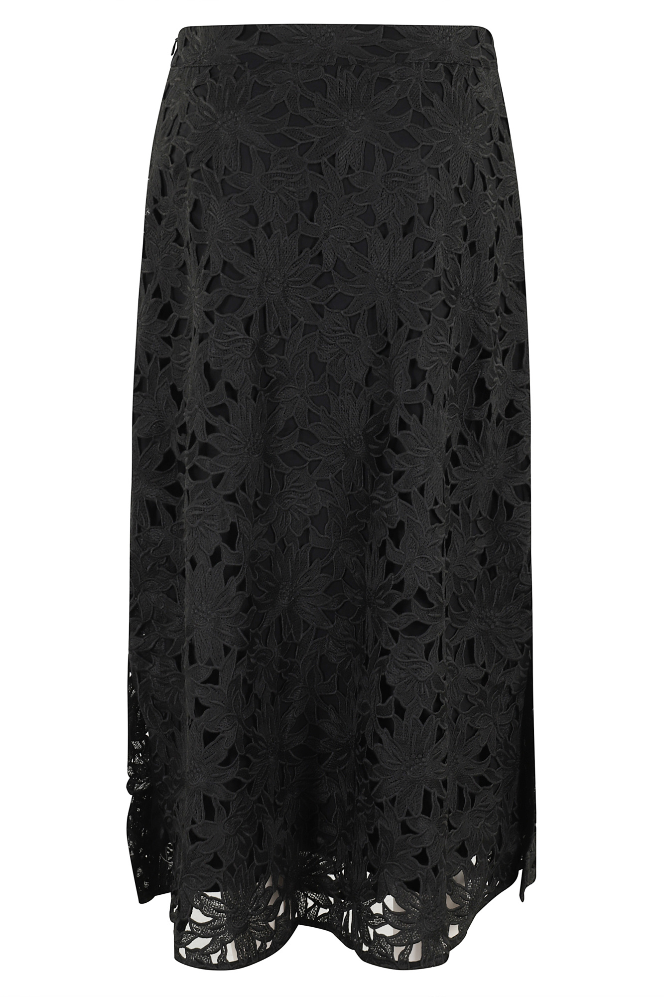 Farm Rio Patterned Skirt In Black