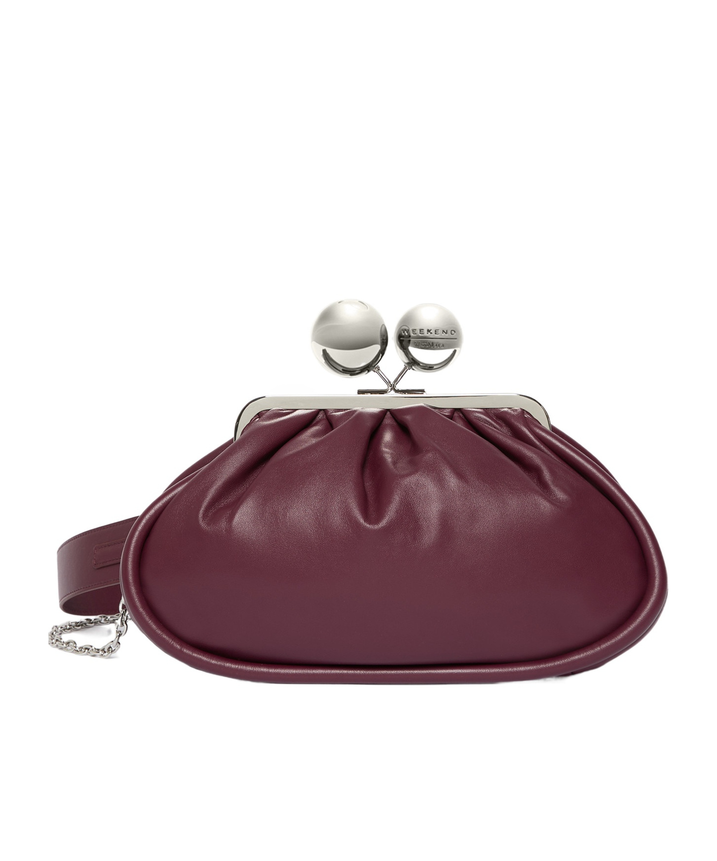 Weekend Max Mara Medium Pasticcino Bag In Shiny Nappa Leather