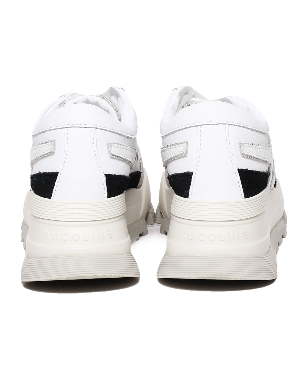 Ruco Line Thick Sole And Low-cut Casual Shoes In White