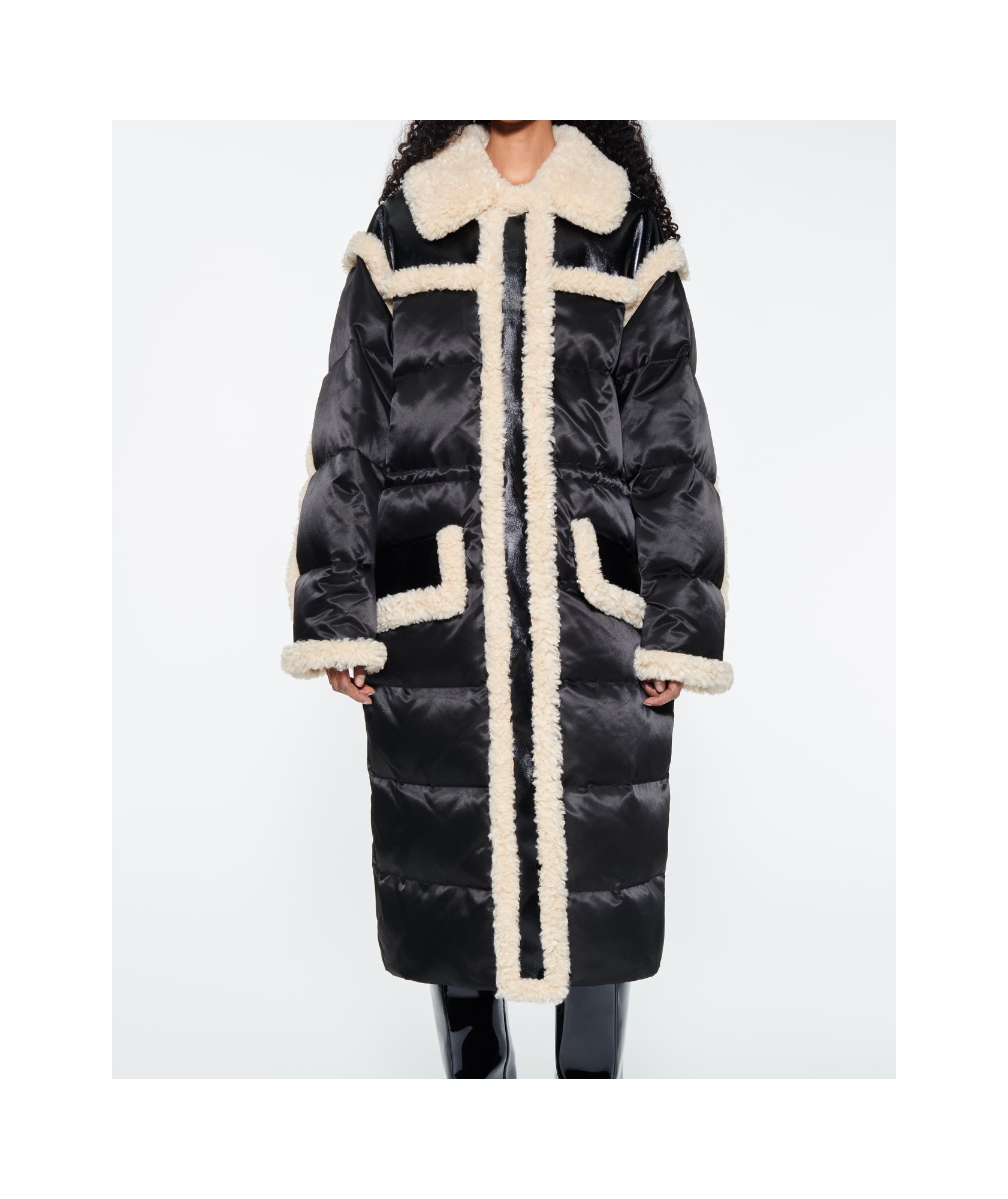STAND STUDIO LAPEL LONG SLEEVE DOWN JACKET