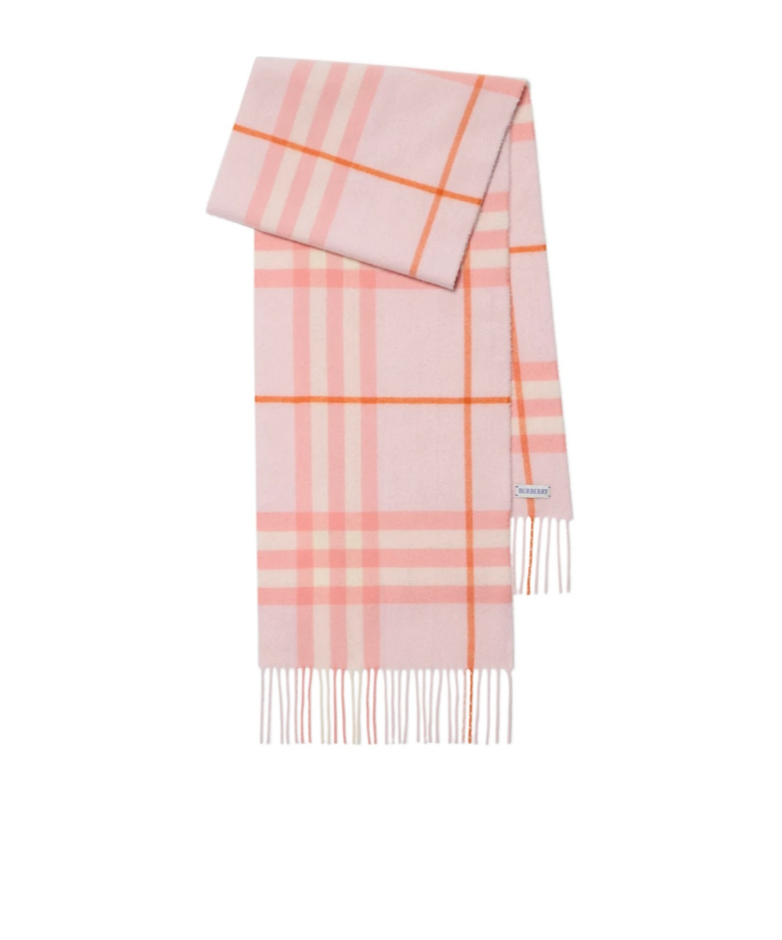 Burberry Giant Check Cashmere Scarf In Pink