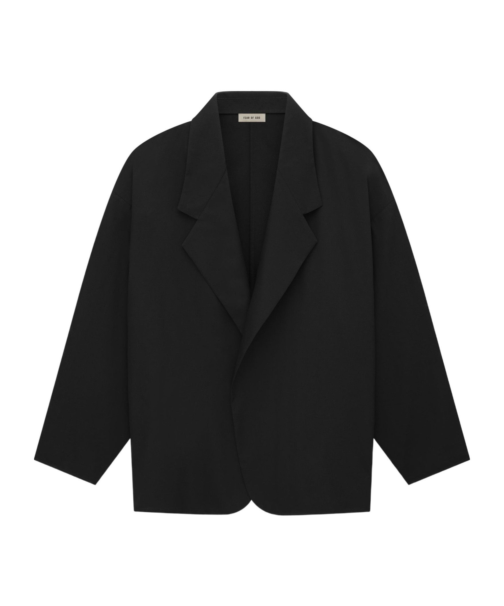 Fear Of God Wool Double-breasted Blazer In Black