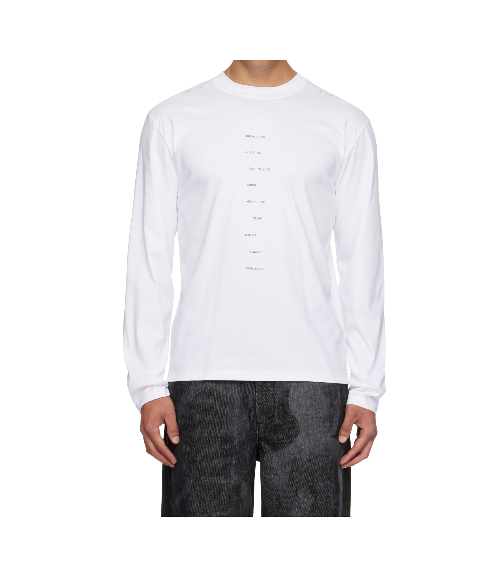 Heliot Emil White Effulgence Long Sleeve T-shirt In Red