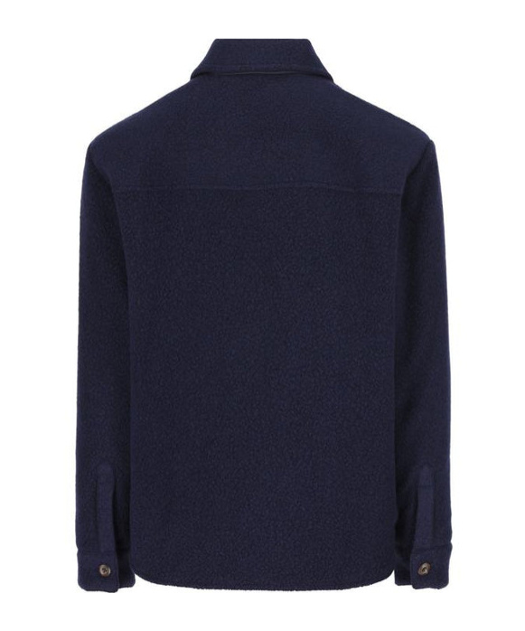 Fay Jacket Wool Blend Buttoned Cuffs In Black