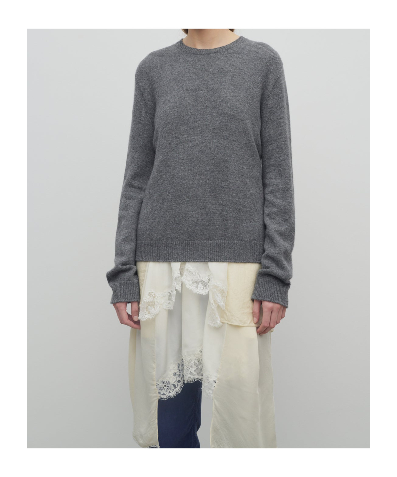 The Row Long-sleeved Sweater In Black
