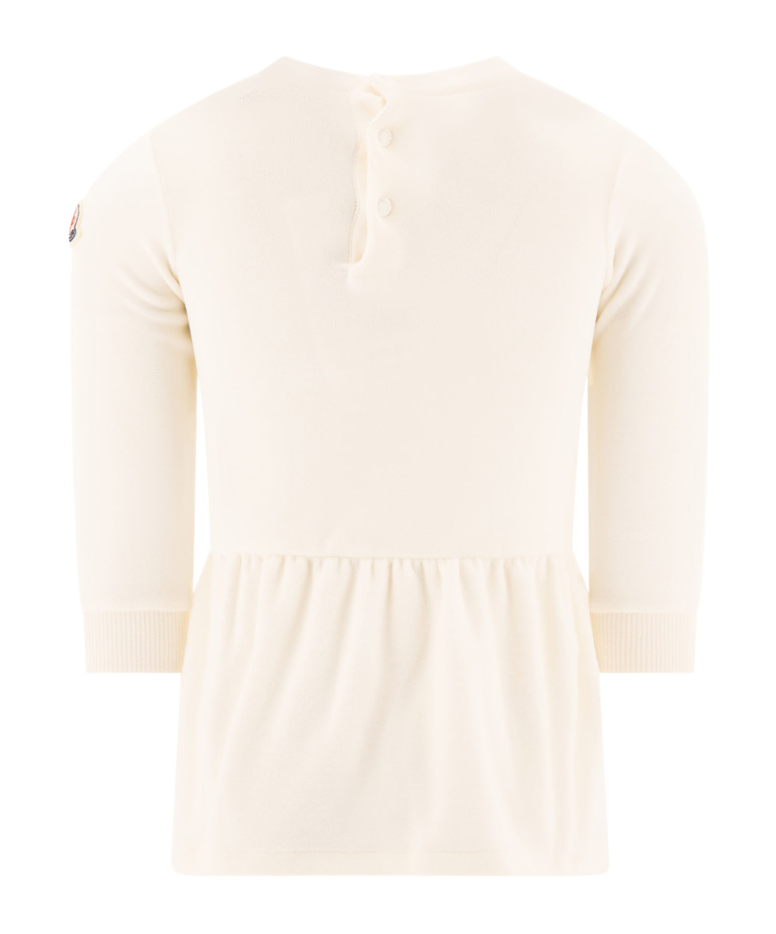 Moncler Long-sleeved Dress In White
