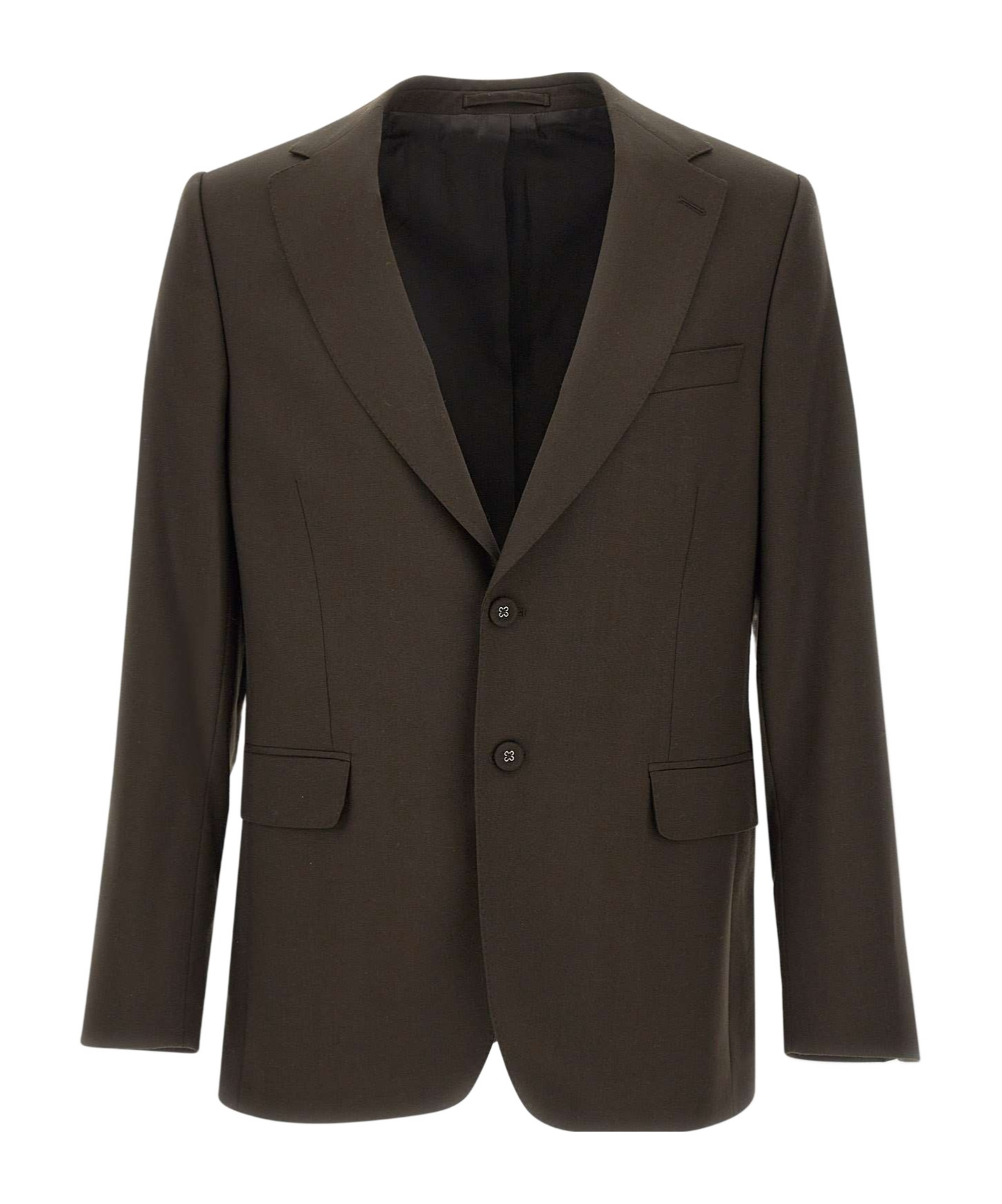 Officine Generale Single-breasted Suit Jacket In Brown
