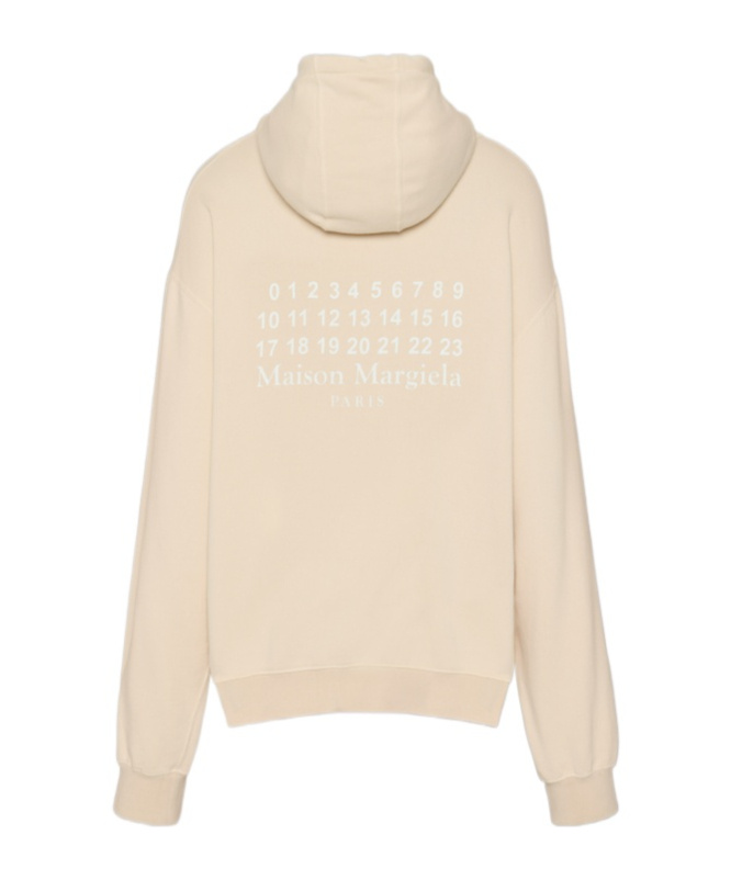Maison Margiela Numeric Logo Hoodie In True Color
