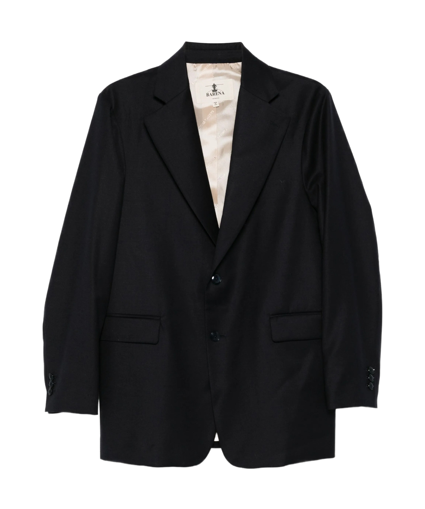 Barena Venezia Two-button Notch-lapel Blazer In Black