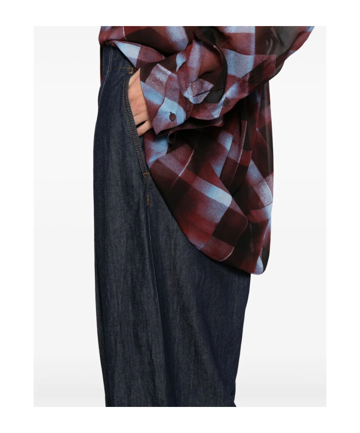 Dries Van Noten Elastic Waist Jeans In Black