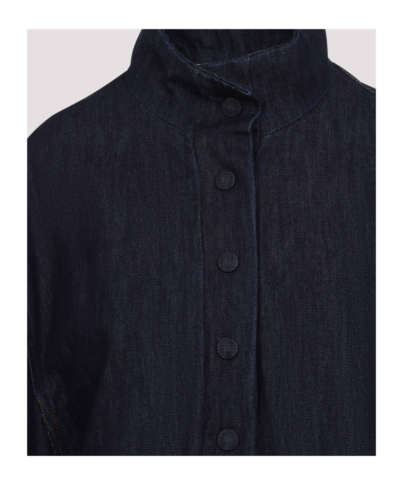Dries Van Noten Voles Denim Jacket Puffed Sleeves In Black