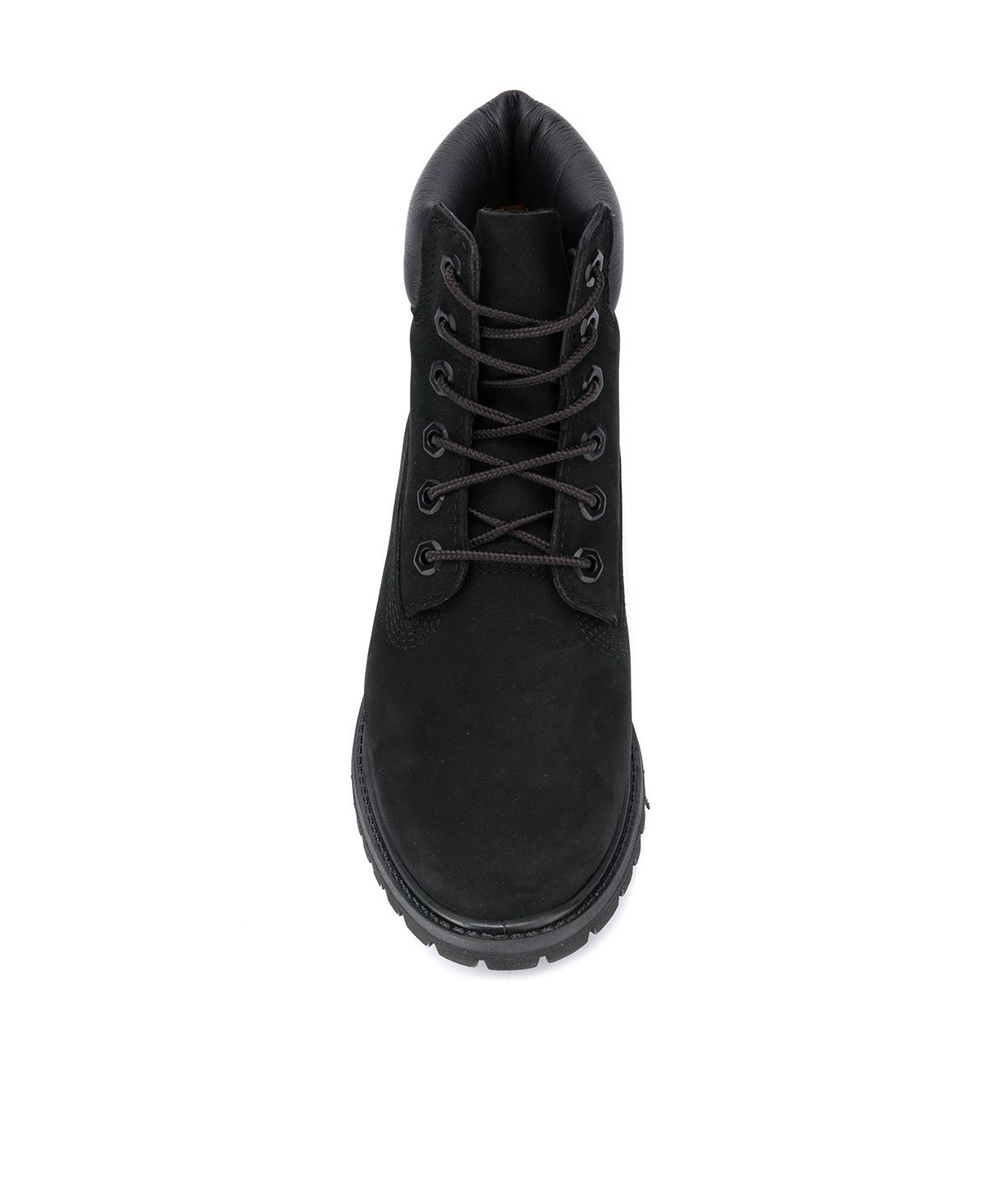 Timberland Womens Black Premium Chunky-sole Leather Boots Eur 41 / 8 Uk In Black