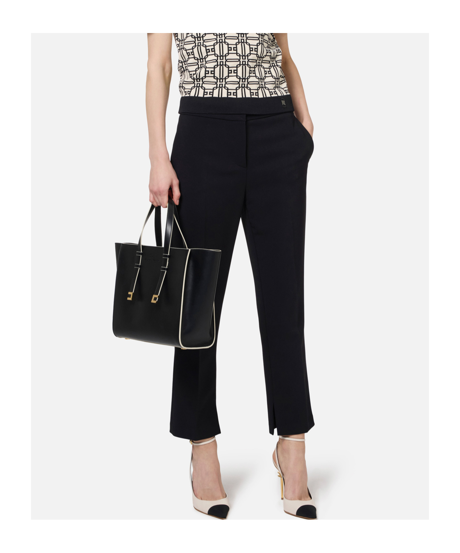 Elisabetta Franchi Pantalone In Black