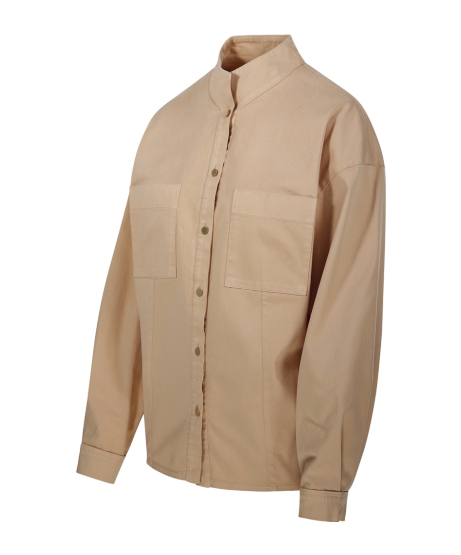 Shop Forte Forte Utility-style Shirt In Nude