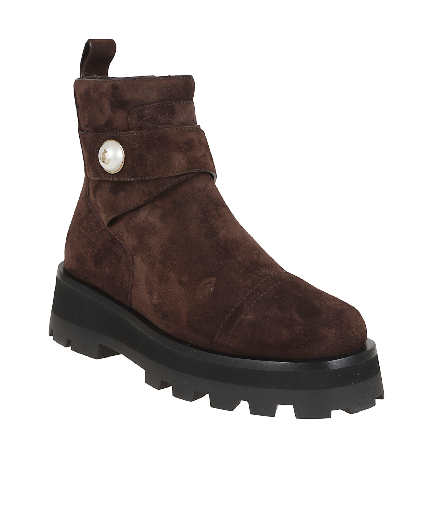 Jimmy Choo Round-toe Ankle Boots In Brown