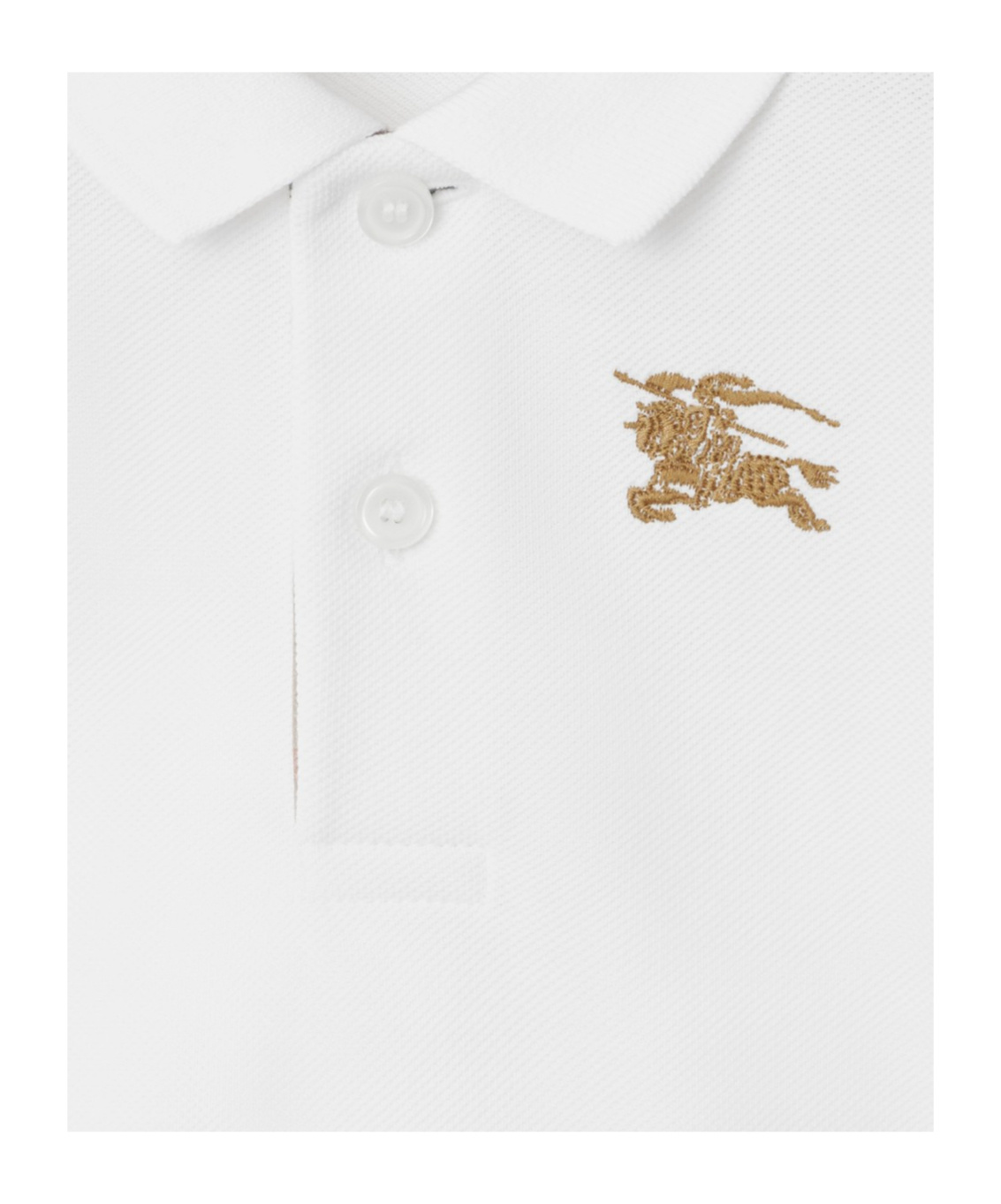 BURBERRY BURBERRY KIDS EMBROIDERED POLO SHIRT
