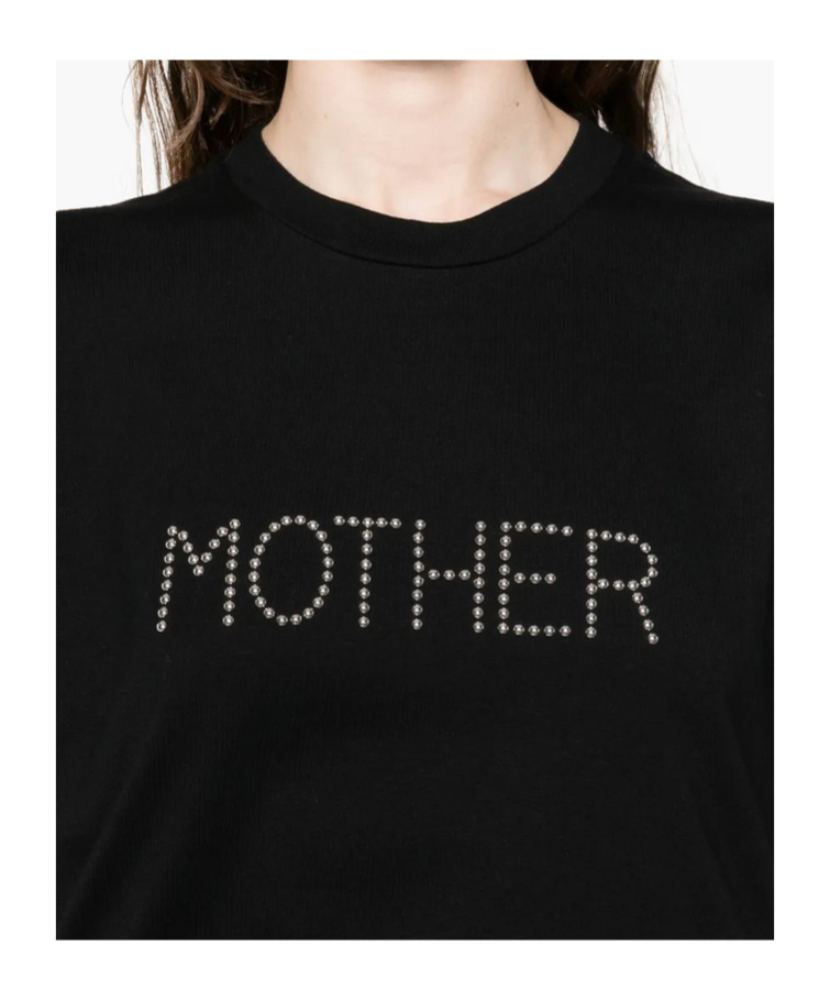 Stella Mccartney Crew Neck Studded Lettering Top