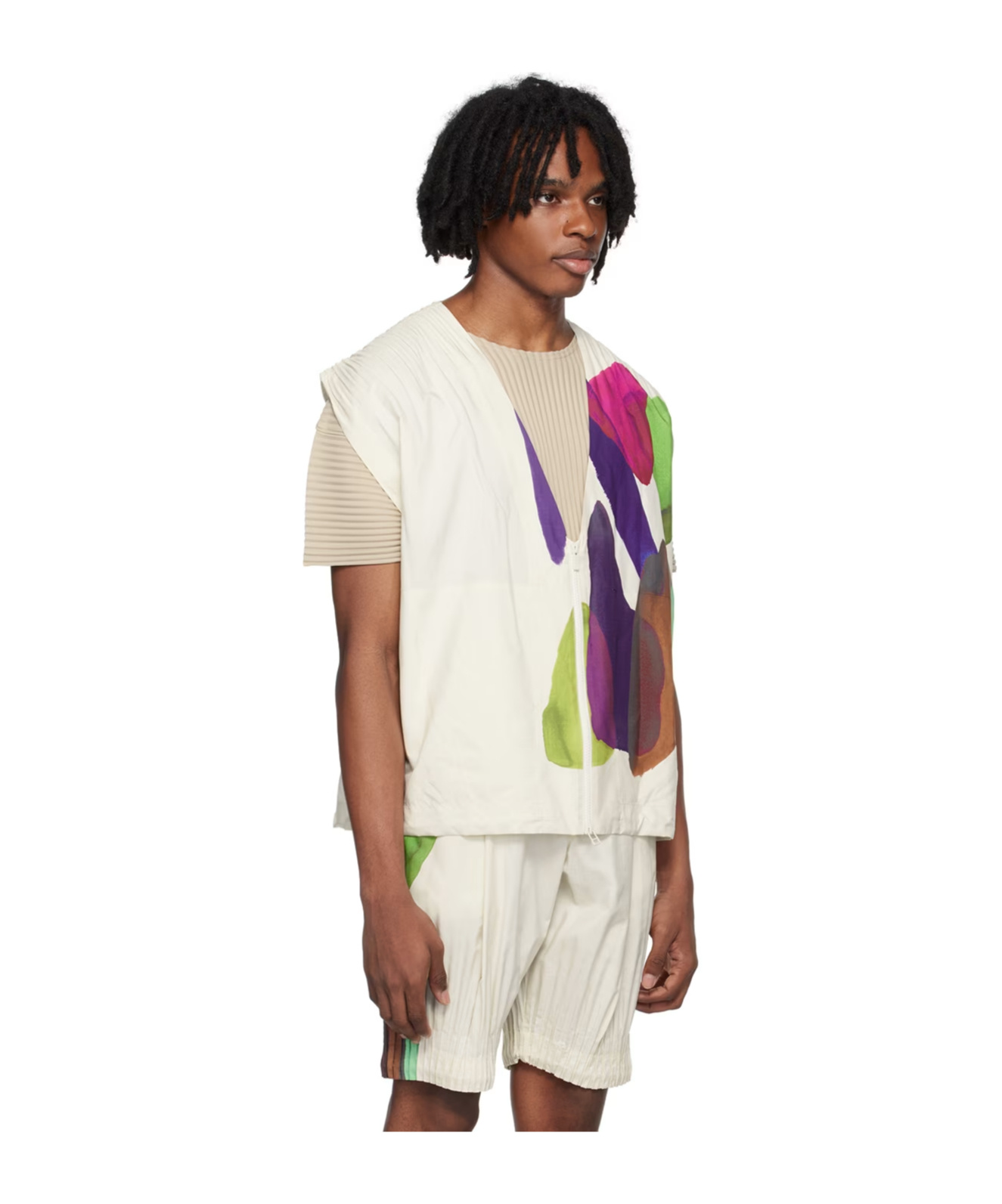 ISSEY MIYAKE FRONT ZIPPER VEST