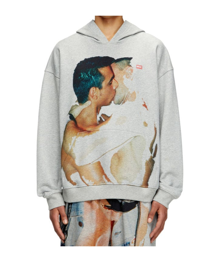 Diesel X Tom Of Finland Foundation Kiss-print Hoodie