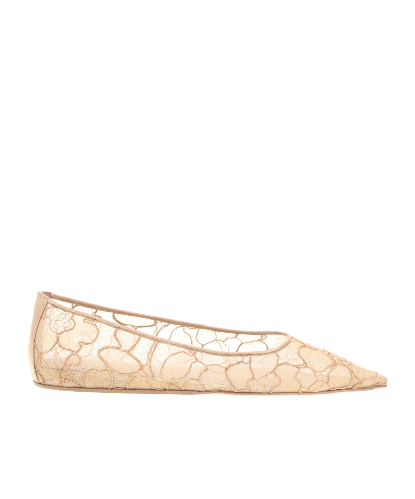 Amina Muaddi Barbara Slip-on Ballerinas In Nude