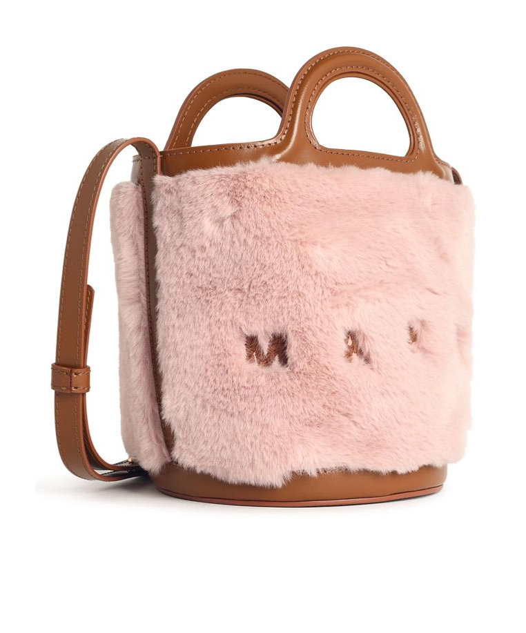 Marni Logo-detailed Handbag In Pink