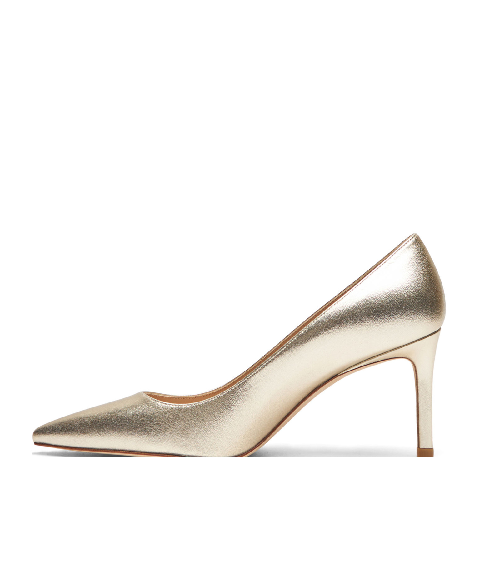 Stuart Weitzman Stuart 50mm Metallic Pumps In Nude