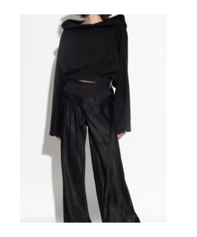 Rick Owens Drkshdw Long Sleeve Sweatshirt In Black