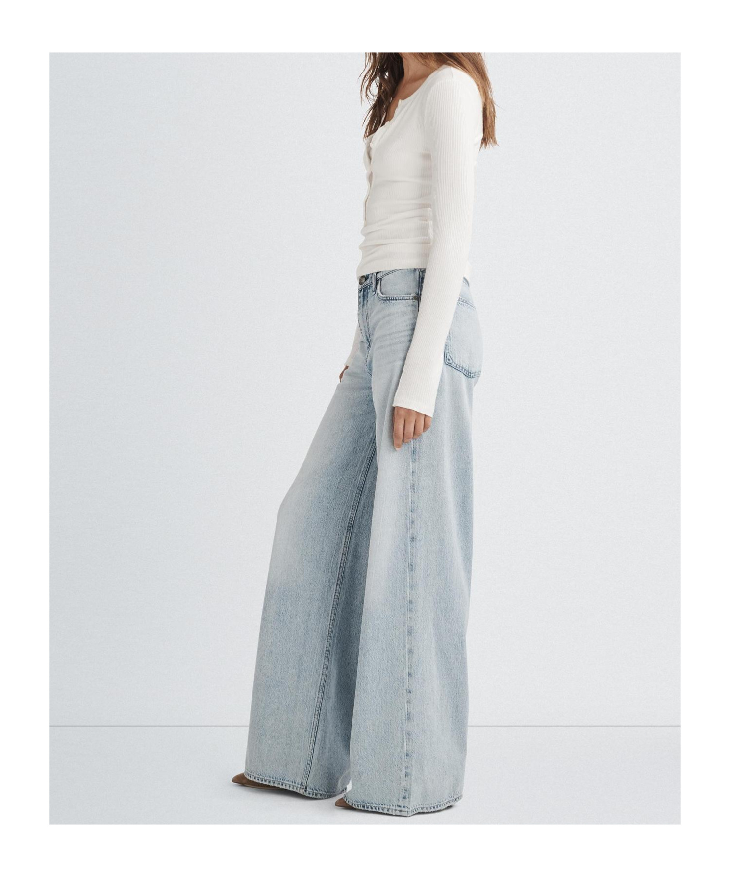 Rag & Bone Round Collar And Long-sleeved T-shirt