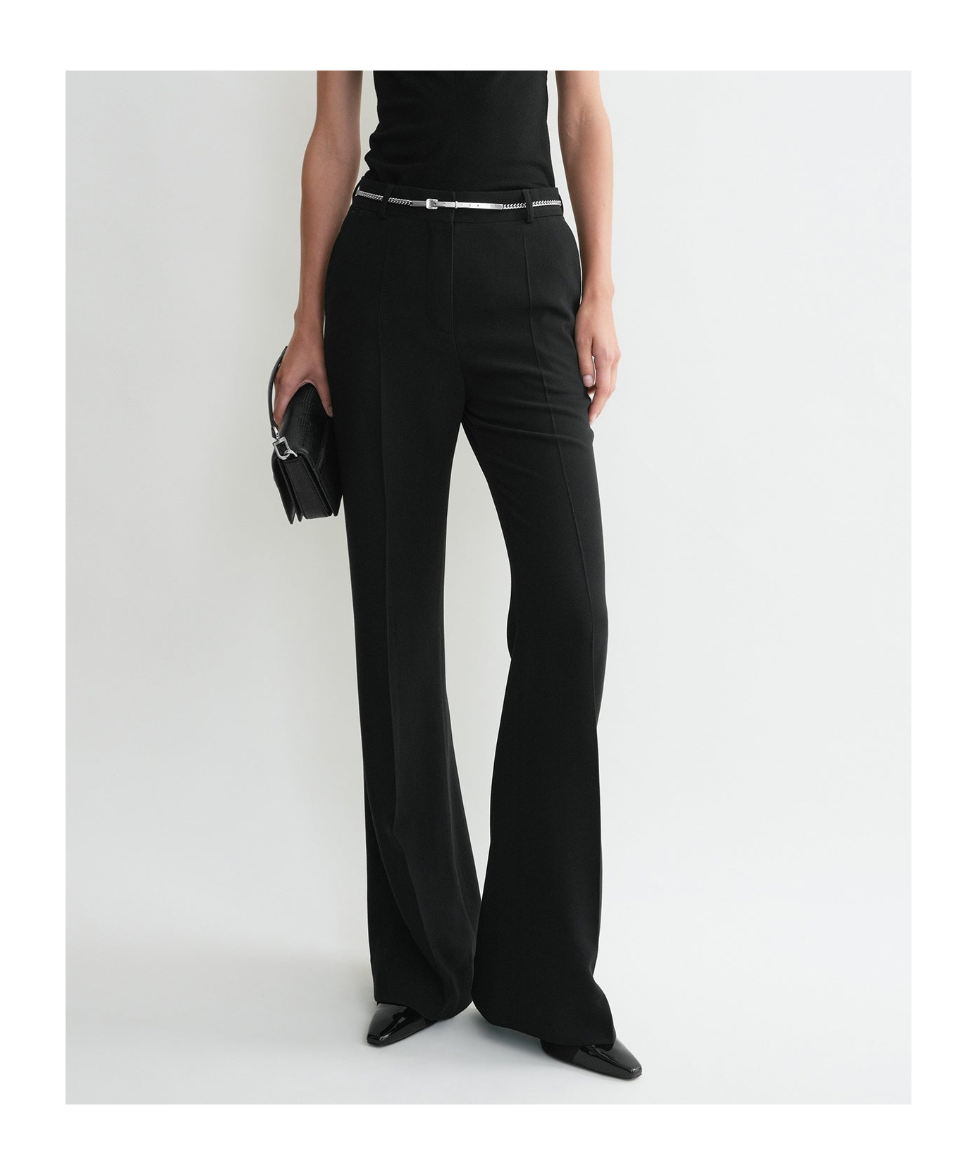 Totême Belt-loop Casual Pants In Black