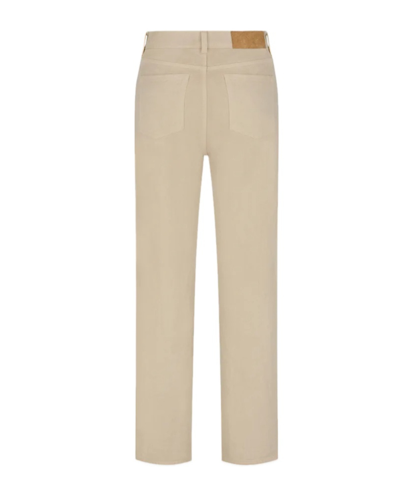 Blazé Milano Paso High Rise Denim Straight Jeans In Nude
